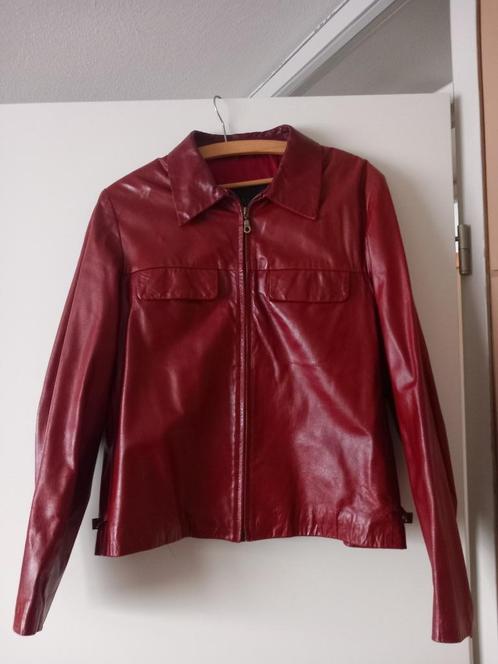 Dameskleding rood leren Arma jasje maat 40, Kleding | Dames, Jassen | Zomer, Zo goed als nieuw, Maat 38/40 (M), Rood, Ophalen of Verzenden
