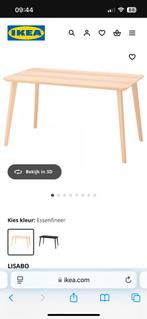 Ikea Lisabo tafel met 2 stoelen, Ophalen, Zo goed als nieuw, 25 tot 50 cm, Rechthoekig