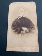 cdv carte de visite klederdracht E A Blitz Utrecht, Verzenden, Foto, Klederdracht, Zo goed als nieuw