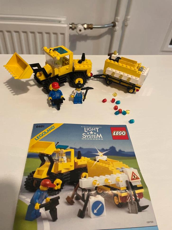 Lego 6481 - Licht systeem graafmachine, Kinderen en Baby's, Speelgoed | Duplo en Lego, Zo goed als nieuw, Lego, Complete set, Ophalen of Verzenden