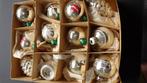 mooie oude kerstballen in de kleur zilver/wit, Diversen, Kerst, Ophalen of Verzenden, Gebruikt