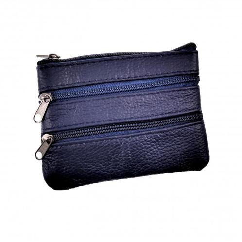Sleuteletui Portemonnee Dames Donkerblauw Leren Autosleutel, Sieraden, Tassen en Uiterlijk, Portemonnees, Nieuw, Overige merken
