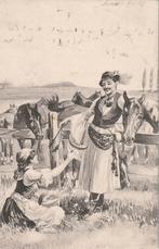 ROMANTIEK MEISJE UIT 1907 ZEER MOOIE OUDE KAART KK386, Verzenden, Voor 1920, Gelopen, Overige thema's