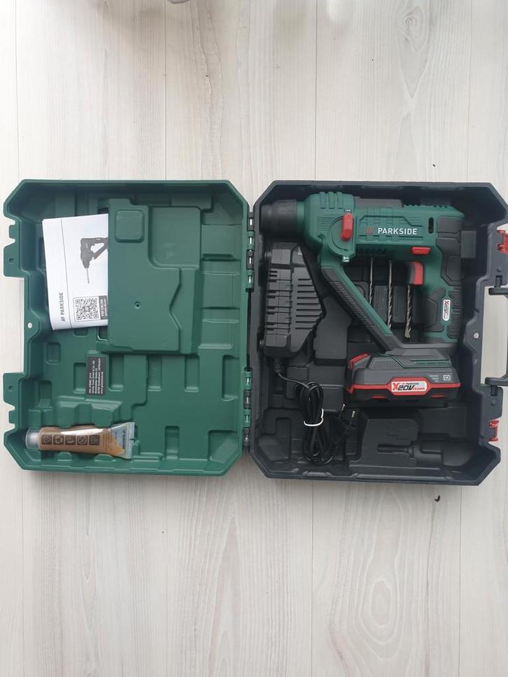 Parkside 20v accu boorhamer, Doe-het-zelf en Verbouw, Gereedschap | Boormachines, Nieuw, Boor- en/of Breekhamer, Ophalen