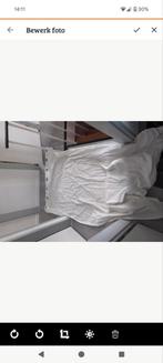 2 gordijnen merette wit ongeveer 140 x 180, Ophalen, 100 tot 150 cm, Wit, Zo goed als nieuw