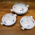 Art deco dekschalen en soepterrine (korenbloemen), Antiek en Kunst, Ophalen of Verzenden