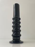 Post-moderne vintage design vaas – zwart glas, Antiek en Kunst, Antiek | Vazen, Ophalen of Verzenden