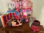 Barbiehuis, barbies en accessoires, Ophalen, Gebruikt