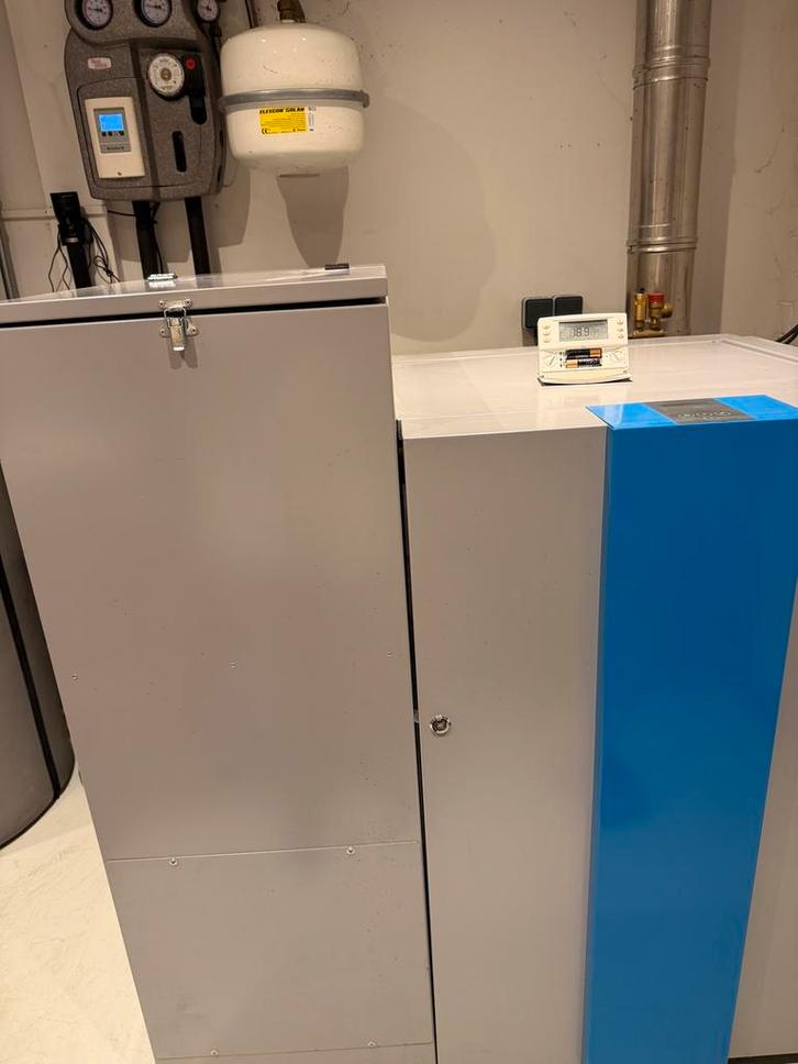 Blueburn Pelletketel 20kW, Doe-het-zelf en Verbouw, Verwarming en Radiatoren, Gebruikt, Overige typen, 800 watt of meer, 80 cm of meer