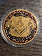 Vrijmetselaars Gedenkmunt - Fraternal Order, Ophalen of Verzenden, Nieuw