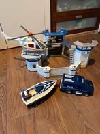 Playmobil politiebureau, plus jeep en helicoper, Kinderen en Baby's, Speelgoed | Playmobil, Ophalen, Gebruikt