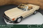 Mercedes 380SL Cabriolet | 1983, Auto's, Automaat, Achterwielaandrijving, Cabriolet, Beige
