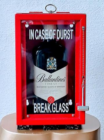 Alcohol-Noodkastje "Break Glass in Case of Durst" (NIEUW) beschikbaar voor biedingen