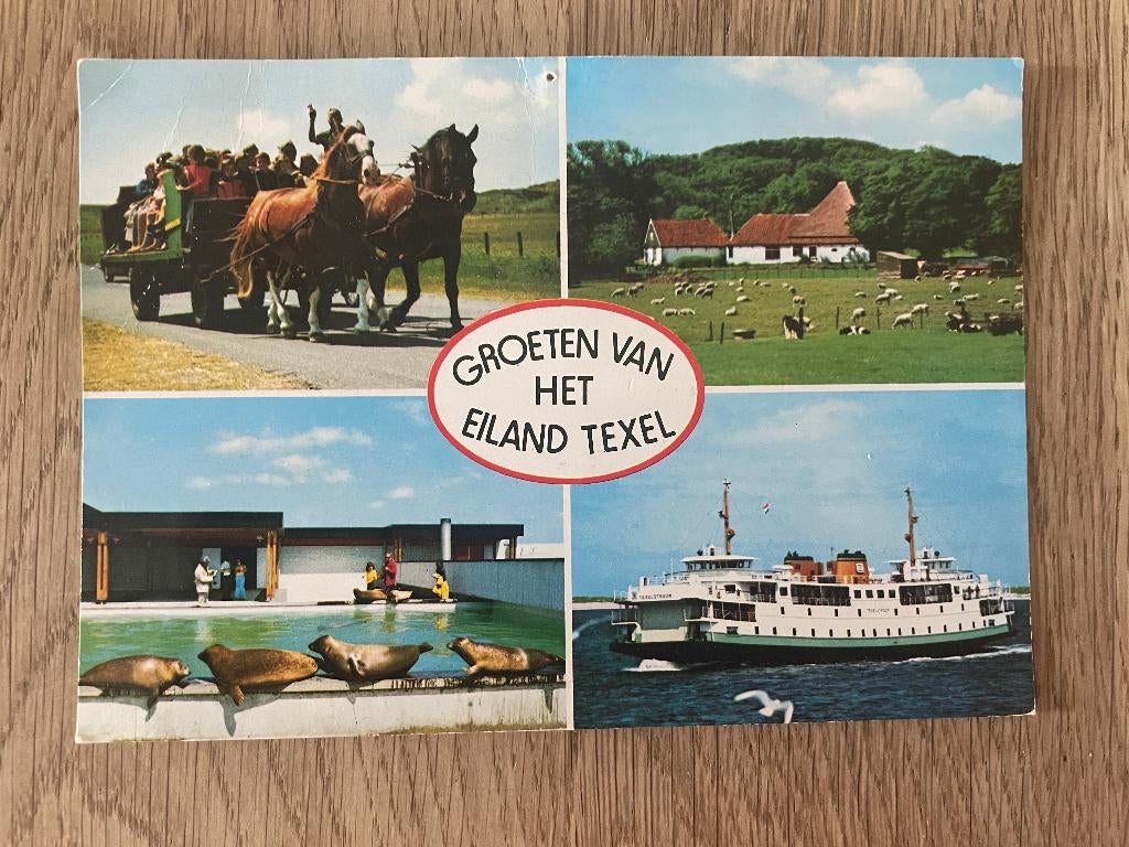 C995 Ansichtkaarten Waddeneilanden : Texel, Ophalen of Verzenden, 1960 tot 1980, Gelopen, Waddeneilanden