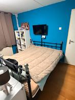 Bed met verstelbare lattenbodem 160x200, Huis en Inrichting, Slaapkamer | Bedden, Ophalen, Zwart, Tweepersoons, 200 cm