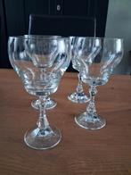 SCHOTT ZWIESEL  4 Prachtige  kristallen wijnglazenodel LIDO, Antiek en Kunst, Antiek | Glas en Kristal, Ophalen of Verzenden