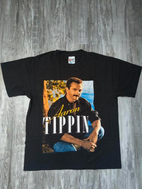 Aaron Tippin - Tour T-Shirt 1994 - Country Music - Vintage, Kleding | Heren, T-shirts, Zo goed als nieuw, Maat 52/54 (L), Zwart