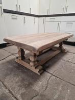 Gave blank eiken salontafel kloostertafel, Antiek en Kunst, Ophalen