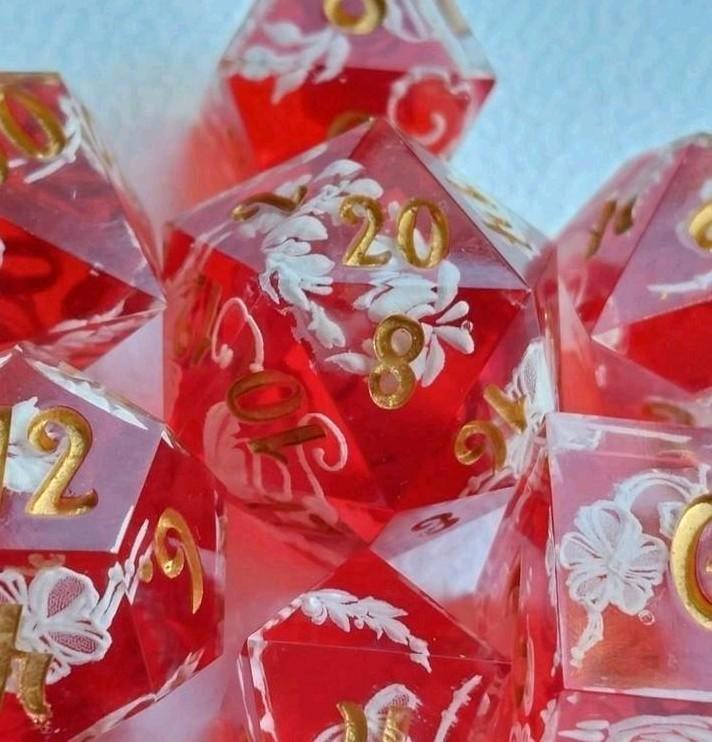 D&D dice dobbelstenen uniek en Handgemaakt, Hobby en Vrije tijd, Gezelschapsspellen | Kaartspellen, Nieuw, Ophalen of Verzenden