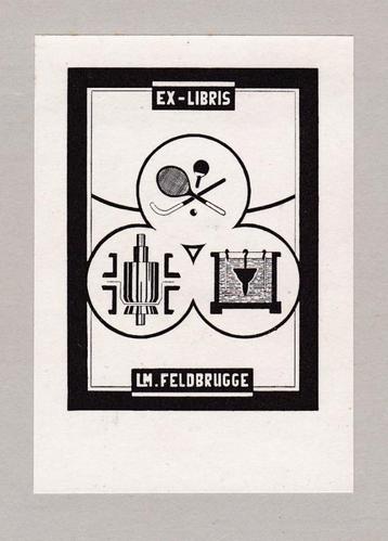 Ex libris L.M. Feldbrugge. voor € 0,50   beschikbaar voor biedingen