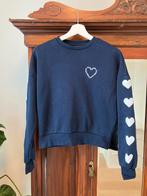 Amy & Ivy sweater trui blauw hartjes mt XXS nieuwstaat, Blauw, Ophalen of Verzenden, Lange mouw, Maat 34 (XS) of kleiner