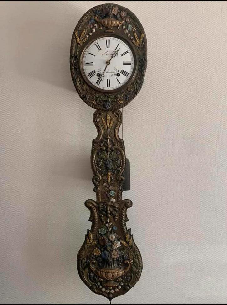 Comtoise Klok met Morbier Uurwerk - Gerestaureerd, Antiek en Kunst, Antiek | Klokken, Ophalen