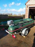 Rib+Honda BF6+ Pega trailer, Watersport en Boten, Rubberboten, Zo goed als nieuw, Benzine, Minder dan 70 pk, Overige materialen