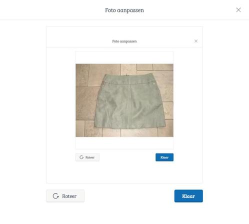 Pepe Jeans imitatieleren rok molly maat XL - maat 42, Kleding | Dames, Rokken, Zo goed als nieuw, Maat 42/44 (L), Blauw, Boven de knie