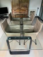 4 stoelen Chaplin Montis, Huis en Inrichting, Stoelen, Ophalen, Overige kleuren, Leer, Zo goed als nieuw