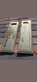 2 prachtige antieke koperen middelmaat brievenbussen €89, Antiek en Kunst, Ophalen of Verzenden, Koper