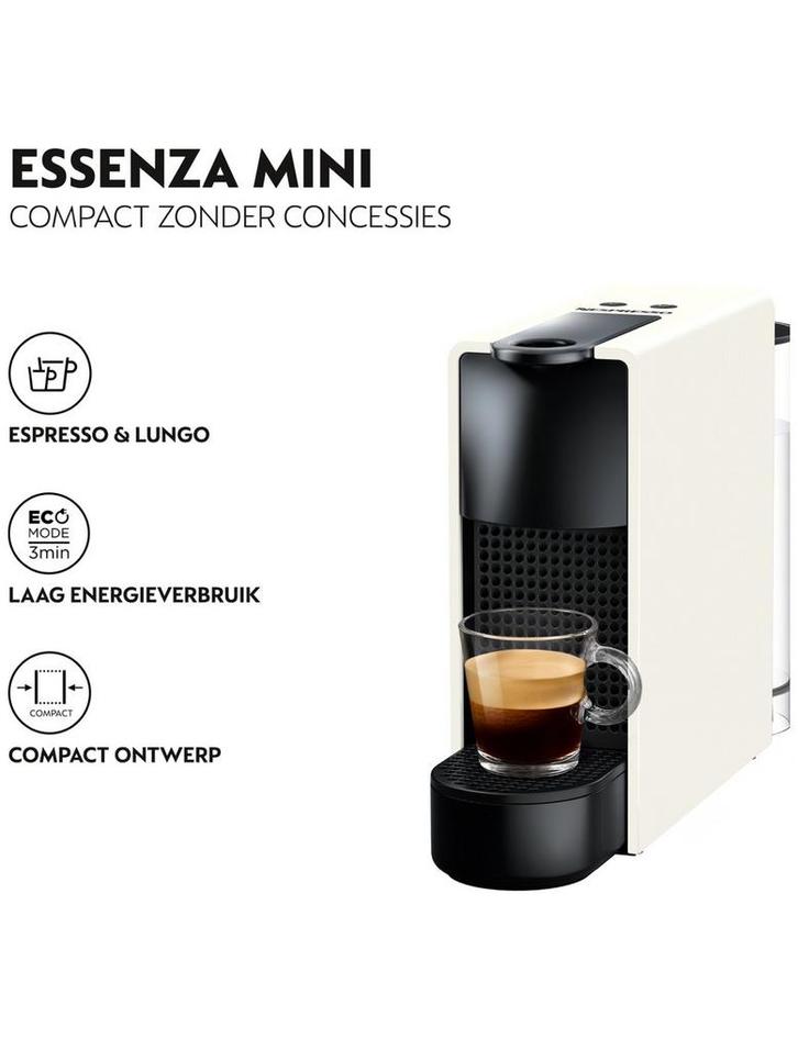Krups Essenza Mini Espressomachine, Witgoed en Apparatuur, Koffiezetapparaten, Zo goed als nieuw, Koffiepads en cups, Espresso apparaat