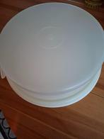 Tupperware vintage taartdoos, Huis en Inrichting, Keuken | Tupperware, Ophalen of Verzenden, Gebruikt, Wit, Overige typen