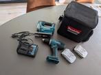 Makita 18V Boormachine + Decoupeerzaag - 2 Accu's, Doe-het-zelf en Verbouw, Gereedschap | Boormachines, Ophalen, Variabele snelheid