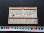 sticker Kalender 1987 Amsterdam Verffabriek A. BOK en Zonen, Ophalen, Zo goed als nieuw, Bedrijf of Vereniging