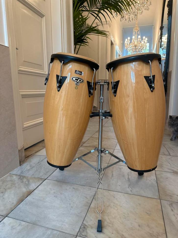 CP Conga Set met Standaard, Muziek en Instrumenten, Percussie, Zo goed als nieuw, Trommel, Ophalen