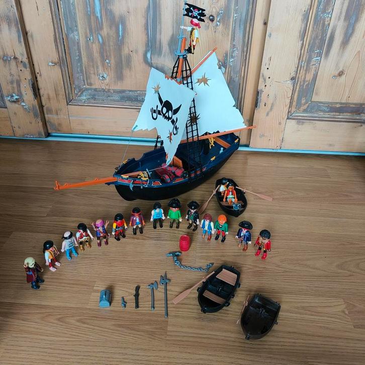 Playmobil Piratenschip 5810 (niet compleet), Kinderen en Baby's, Speelgoed | Playmobil, Gebruikt, Los playmobil, Ophalen of Verzenden