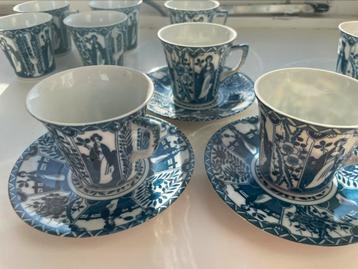 Porselein kop en schotel Lange Lijs en theepot beschikbaar voor biedingen