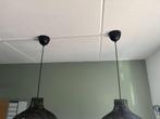 2x Hanglampen met gevlochten kap, Ophalen, Gebruikt, Overige materialen, 50 tot 75 cm