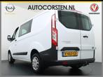 Ford Transit Custom 270 2.0 TDCI L1H1 Trend DC Dubbele Cabin, Auto's, Bestelauto's, Origineel Nederlands, Te koop, 6 stoelen, Gebruikt