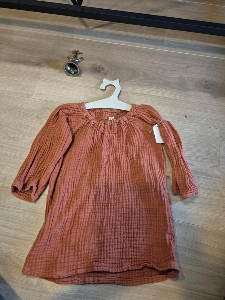 Bruin jurkje tuniek maat 86, Kinderen en Baby's, Babykleding | Maat 86, Gebruikt, Meisje, Ophalen of Verzenden