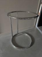 Vintage jaren 60 Bijzettafel Chrome en glas Mid Century, Huis en Inrichting, Tafels | Bijzettafels, Ophalen