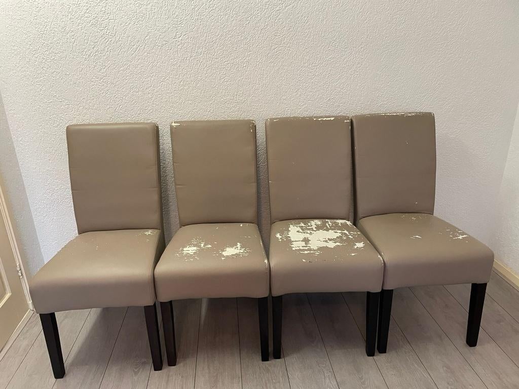 Eetkamerstoelen, Huis en Inrichting, Ophalen, Gebruikt, Overige kleuren, Vier
