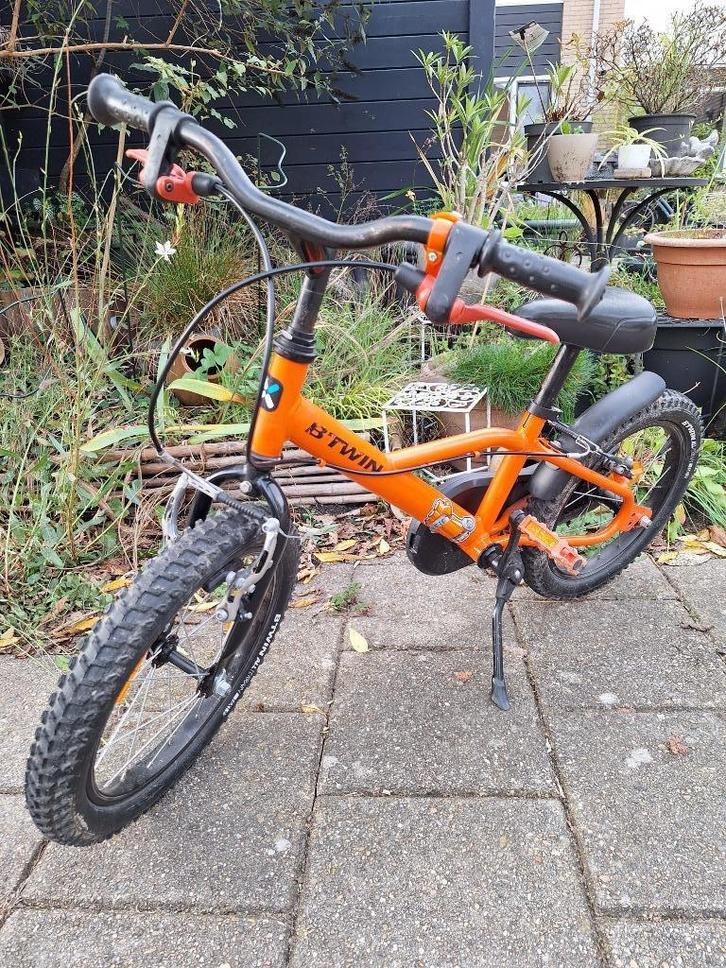 Kinderfiets Btwin Robot 500 16 inch VERKOCHT!, Fietsen en Brommers, Fietsen | Kinderfietsjes, Gebruikt, 16 tot 20 inch, Zijwieltjes