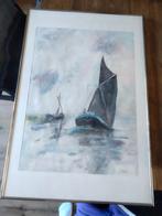 Aquarel 2 bootjes [ Oosterwijk ? ], Verzenden