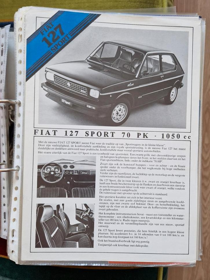 Folders Fiat, Boeken, Auto's | Folders en Tijdschriften, Zo goed als nieuw, Overige merken, Ophalen of Verzenden