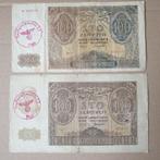 2 x 100 zloty Polen,Duitsland bezet set, Setje, Duitsland, Ophalen of Verzenden