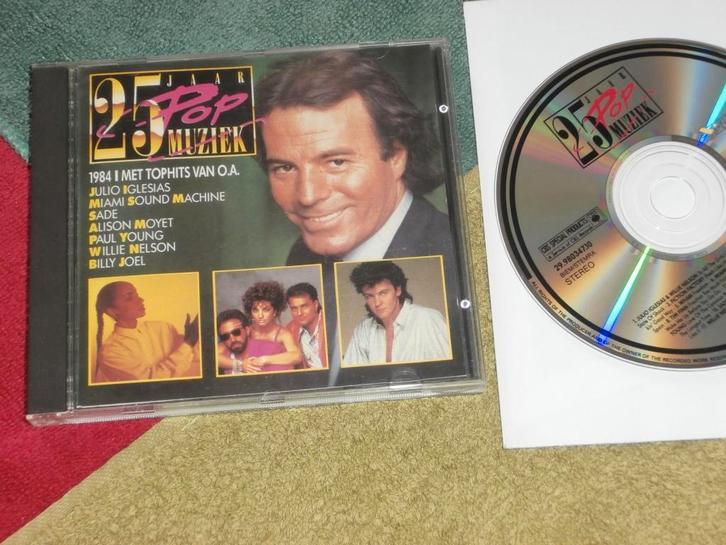 CD - 25 Jaar Popmuziek 1984 - Various Artists., Cd's en Dvd's, Cd's | Verzamelalbums, Zo goed als nieuw, Pop, Ophalen of Verzenden