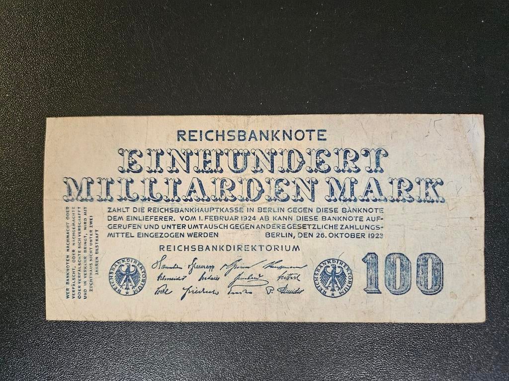 Duitsland pick 126 1923, Postzegels en Munten, Bankbiljetten | Europa | Niet-Eurobiljetten, Ophalen of Verzenden, Duitsland, Los biljet
