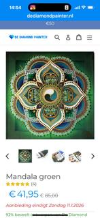 Diamond Painting mandala groen 50x50, Ophalen of Verzenden, Nieuw