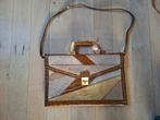 Vintage patchwork tas, Ophalen of Verzenden, Nieuw, Bruin